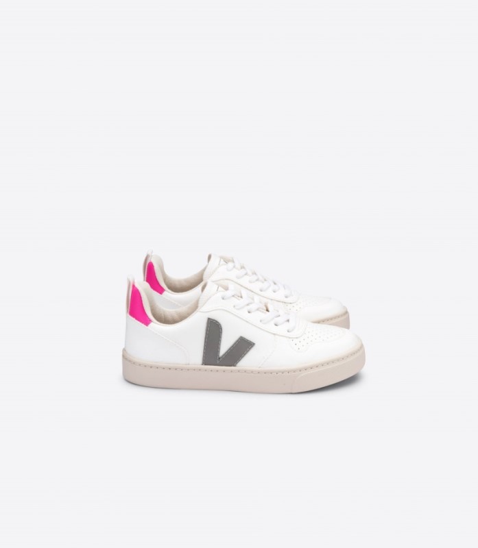 Veja V-10 Laces Cwl White Oxford Grey Sari