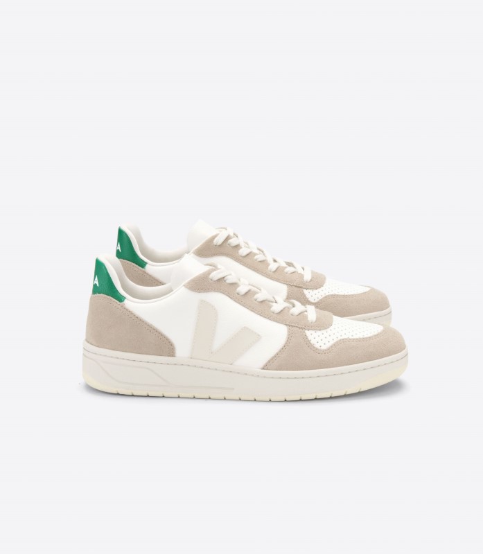 Veja Chromefree Leather White Sahara Emeraude συλλογή Veja Chromefree Leather White Sahara Emeraude συλλογή