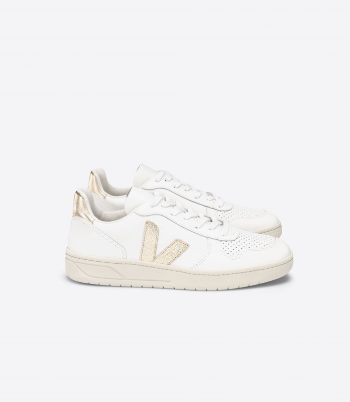 δερμάτινη λευκή πλατίνα συλλογή Veja