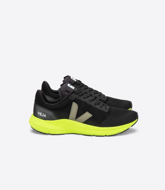 συλλογή Lt V-knit μαύρο Kaki Jaune Fluo Veja
