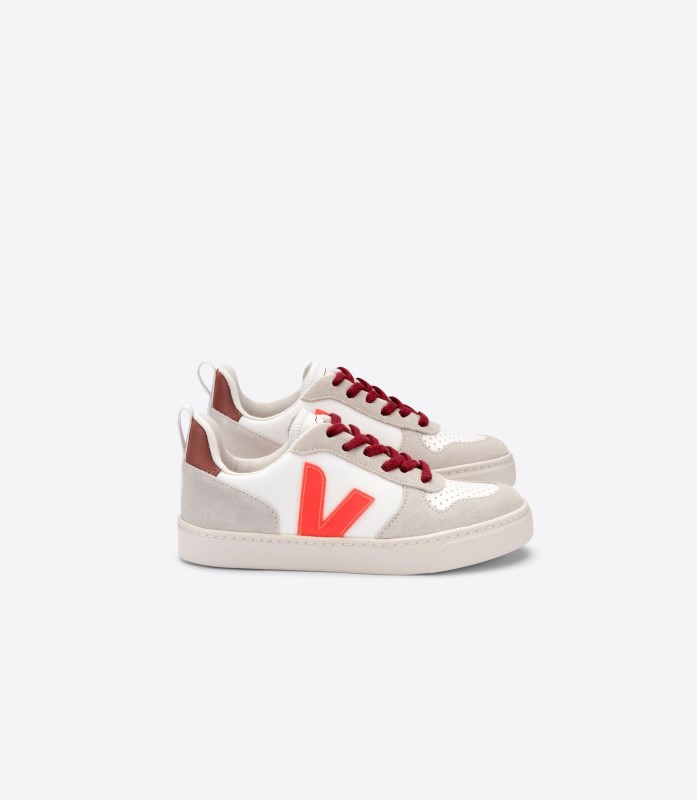 Veja X Bonton λευκό πορτοκαλί Fluo αποξηραμένο πέταλο πρωτότυπο