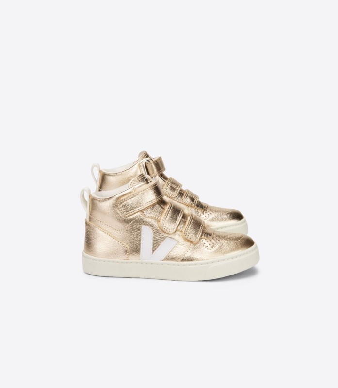 Premium Mid Chromefree δέρμα πλατίνα λευκό Veja