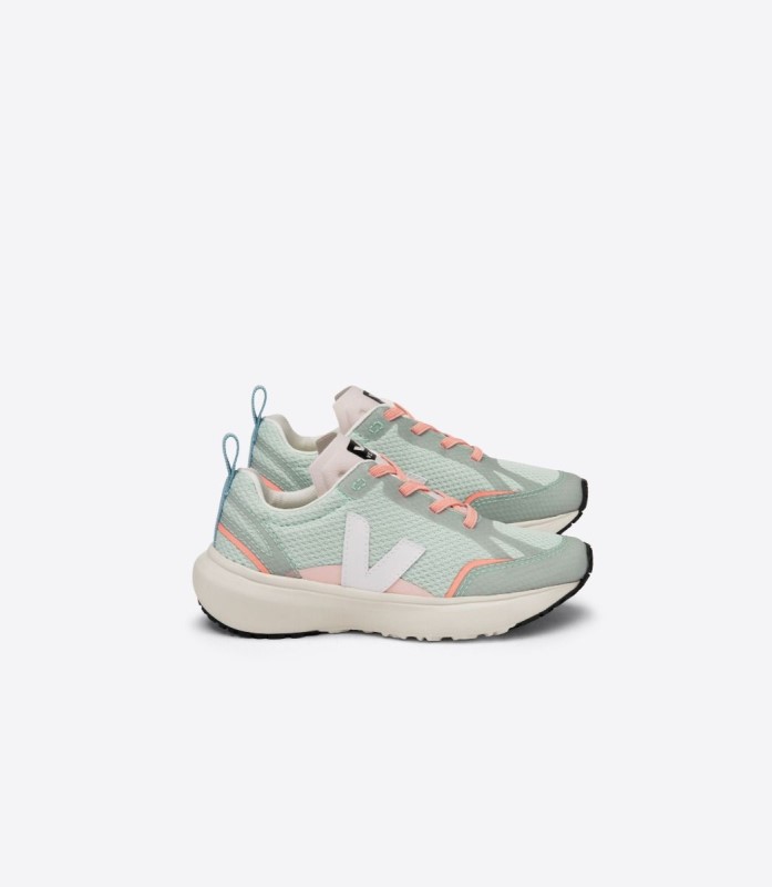 ειδικά Veja ελαστικά κορδόνια Alveomesh Matcha White